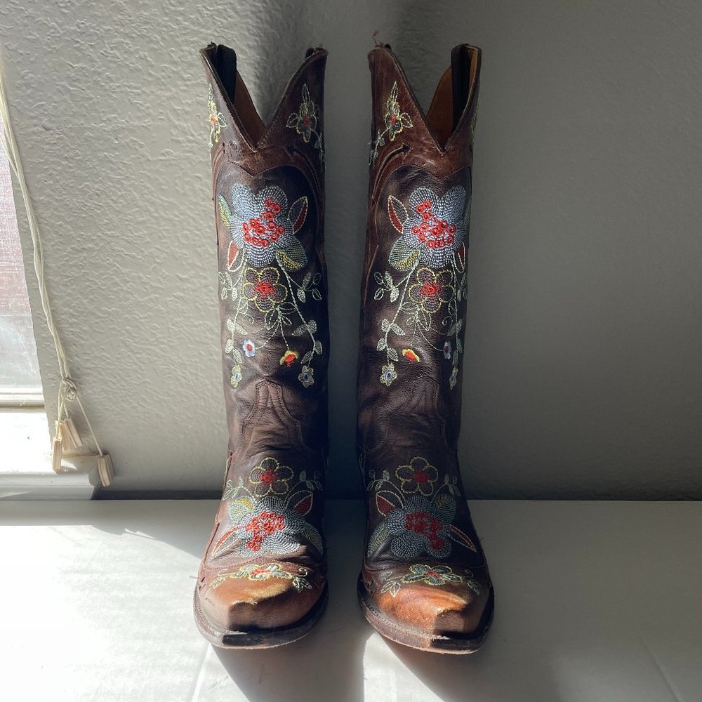 Old Gringo Women's Bonnie Cowgirl Boots - Distressed Floral